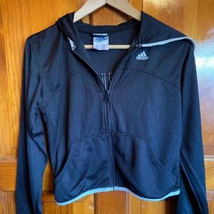 Adidas Hooded Crop-top Hoodie